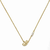 Emporio Armani Collar de latón con cierre de langosta en tono dorado para mujer