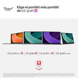 LG gram Book 15U50T-G.AA56B 15 Pulgadas, Intel Core i5, 16 GB RAM, 512GB SSD, Panel IPS Antirreflejo, Intel Iris Xe Graphics, 1.650 Kg, 10 Horas, Plateado Teclado QWERTY Español