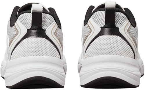 Calvin Klein Runner Sneaker Hombre Retro Tennis Mesh Calzado Deportivo, Blanco (Bright White/Black), 40