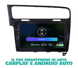 Radio de Coche para Volkswagen Golf 7 Negro Android GPS Bluetooth WiFi USB Dab+ Touchscreen 10" 8core Carplay AndroidAuto
