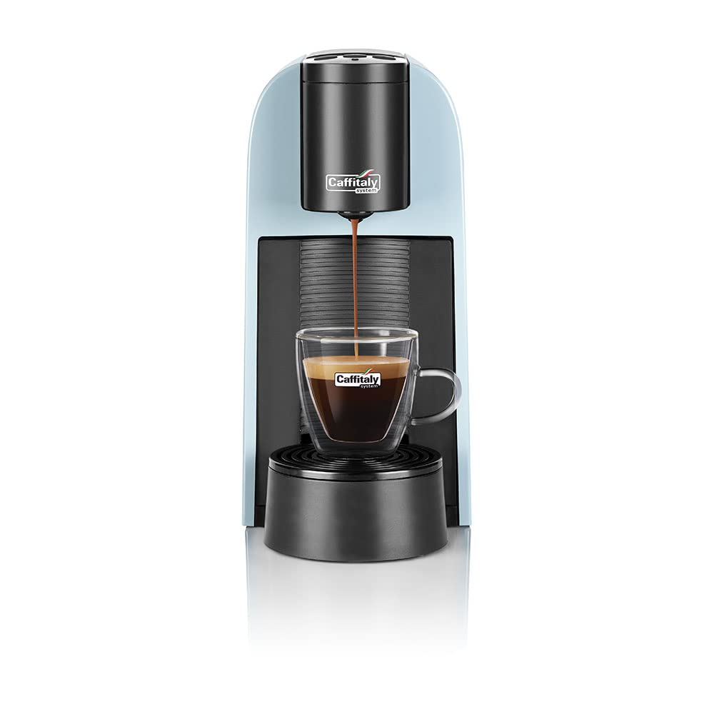 Caffitaly System - Máquina de café Volta S35 para cápsulas originales, compacta, rápida y silenciosa, sistema multibebida, dosificación automática, encendido rápido, apagado automático, 42