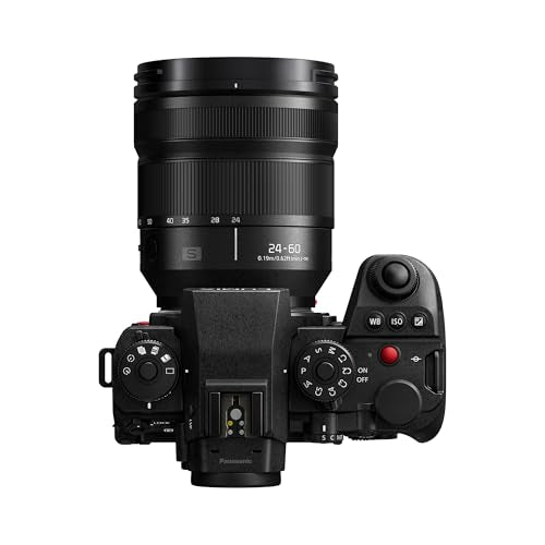 Panasonic LUMIX S Objetivo 24-60mm, Montura L, Objetivo de Apertura Constante F2.8 para Cámara Sin Espejo de Fotograma Completo, Negro