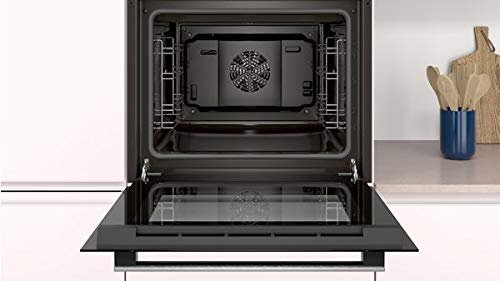 Balay - Horno Multifunción, 60 cm, Serie Acero, Puerta Abatible, Aire caliente 3D Profesional, 3HB2010X0