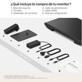 LG 24U631A-B - Monitor 23.8'', Panel IPS, (2560 x 1440), 100 Hz, 5ms (GtG), WebOS23, sRGB 99%, QHD, Ajuste en Inclinación (Eje Horizontal), Negro