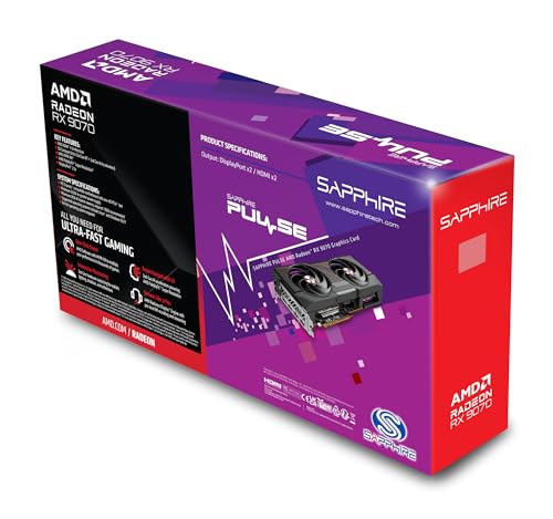 Sapphire Pulse AMD Radeon™ RX 9070 Gaming 16GB Dual HDMI/Dual DP