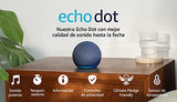 Echo Dot (Última generación) | Altavoz inteligente wifi y Bluetooth con Alexa, con sonido más potente y de mayor amplitud | Azul marino