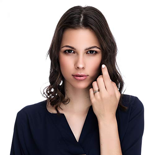 Orphelia Mujer 18 k (750) oro bicolor redondo blanco diamante