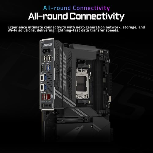 GIGABYTE Placa Base X870 AORUS Elite WIFI7 - Compatible con CPUs AMD Ryzen 9000, VRM de 16+2+2 Fases, hasta 8000MHz DDR5 (OC), 3xPCIe 5.0, Wi-Fi 7, LAN 2.5GbE, USB 4