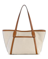 GUESS Sebina Tote Bag Natural/Caramel, Natural/Caramel, talla única
