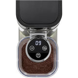 WMF Lumero - Molinillo de café espresso eléctrico, 150 W, botones táctiles LED, 40 grados de molienda, contenedor de harina de café, acero inoxidable Cromargan mate