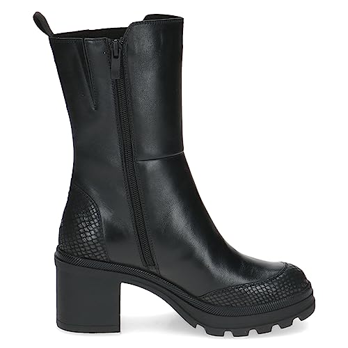 CAPRICE 9-25400-41, Botines de tacón con cordones para Mujer, Negro (Black Comb), 38 EU