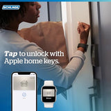 SCHLAGE BE499WB CEN 622 Encode Plus - Cerradura inteligente con WiFi, color negro mate