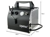 Sparmax SPC63109 Compresor Silencioso en Seco para Aerógrafo Ac-27