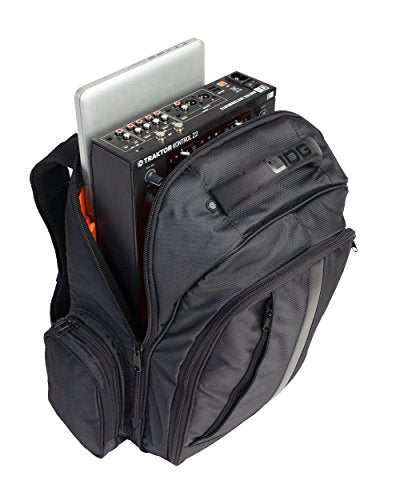 UDG U9102BL/OR BackPack - Mochila para dj, color negro y naranja