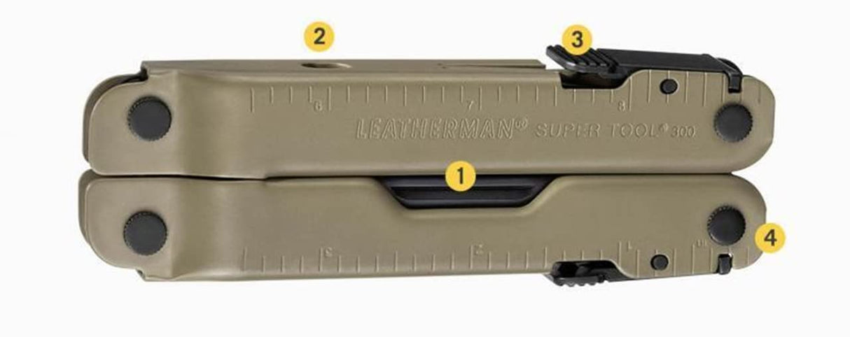 Super Tool 300M color coyote, funda Molle, caja cartón