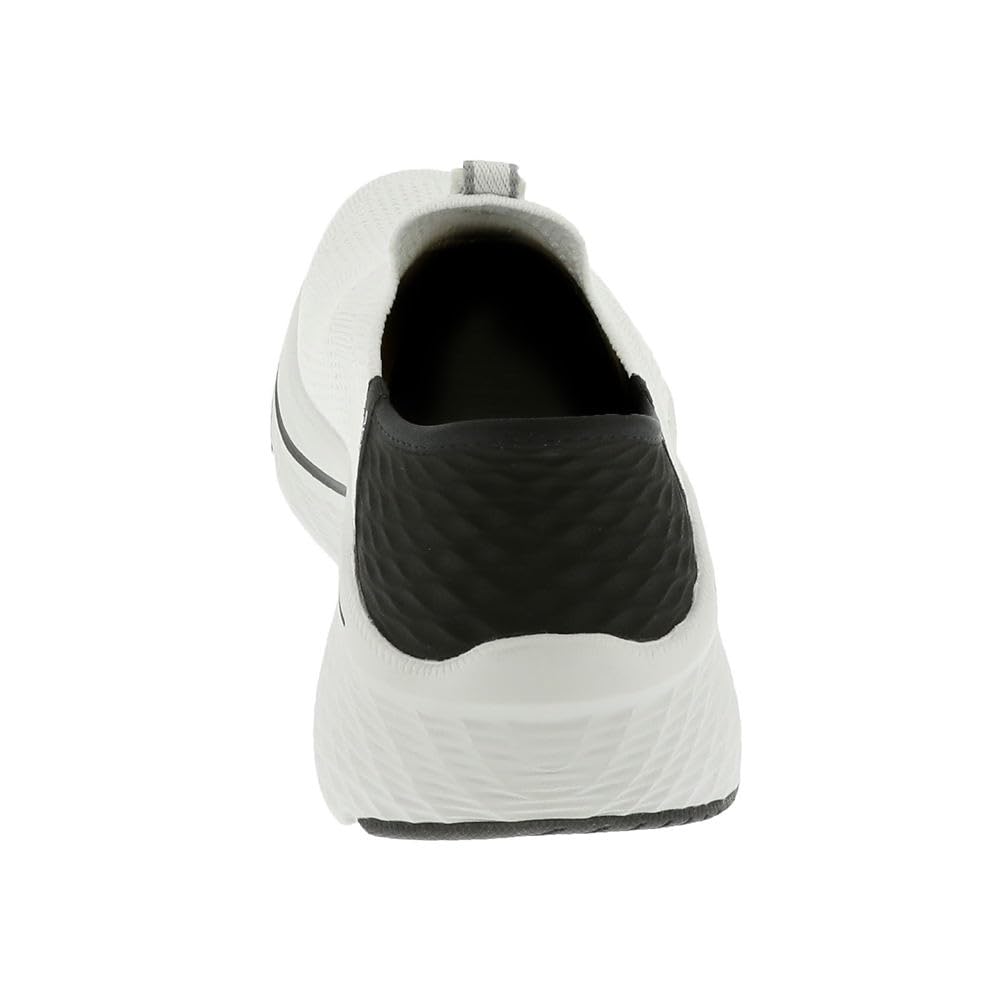 Skechers MAX Cushioning Elite 2.0 Eternal - Zapatillas para Mujer sin Cordones, Blanco/Negro, 37 EU