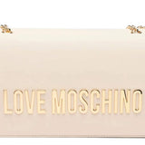 Love Moschino Bolso de Hombro Mujer Blanco Perla Talla única
