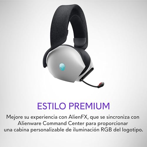 Alienware Dual Mode Wireless Gaming Headset - AW720H (Lunar Light)