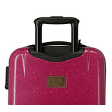 Santoro Gorjuss For my love Maleta de cabina Morado 37x55x20 cms Rígida ABS Cierre TSA 33L 2,86 kgs 4 Ruedas dobles Equipaje de Mano