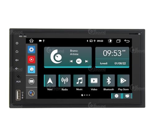 Radio de Coche universales 2 DIN Android GPS Bluetooth WiFi USB Dab+ Touchscreen 6.2" 8core Carplay AndroidAuto