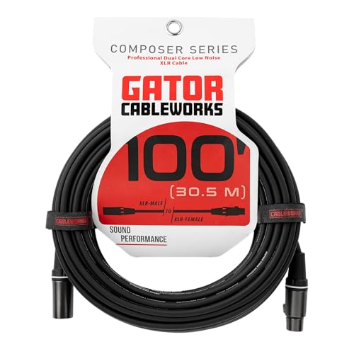 GATOR CABLEWORKS Cable de micrófono serie Composer 30 m XLR (GCWC-XLR-100)