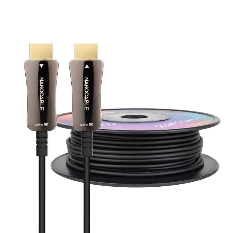 levitantes Cable HDMI v2.1 AOC 8K@60HZ 50 m, alta velocidad, compatible con audio y video de alta definición, ideal para cine en casa y gaming.