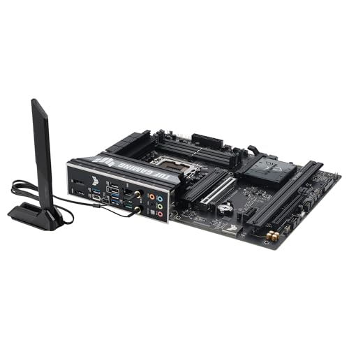 ASUS TUF Gaming B860-PLUS WiFi, Placa Base Intel ATX, 12+1+2+1 80A etapas de alimentación DrMOS, DDR5, PCIe 5.0, 3 Ranuras M.2, Wi-Fi 7, Realtek 2.5Gb Ethernet, DisplayPort, USB Tipo-C 20Gbps