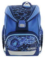Herlitz Mochila escolar UltraLight Plus Blue Shark rellena, 1 unidad, multicolor, 36 x 28 x 21 cm, Casual
