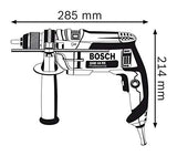 Bosch Professional GSB 16 RE - Taladro percutor (750 W, 0 – 2800 rpm, Ø max perforación hormigón 16 mm, en maletín)