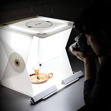 Foldio2 Plus (15 Pulgadas portátil y Plegable Estudio fotográfico con Luces LED Regulables) | ORANGEMONKIE…
