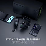 Turtle Beach Stealth 500 Negro Auriculares de juego inalámbricos con 40 horas Batería y Bluetooth para Xbox Series X o S, Xbox One y móvil
