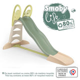 Smoby Life - Tobogán XL de Doble Onda – Tobogán Grande con Conexión de Agua, 2,30 Metros de Largo, con Caño Deslizante, Refuerzo, Material Reciclado y Proteccion UV,a Partir de 3 Años (7600820304)