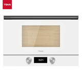 Teka ML 8220 BIS L - Urban Colors Edition Microondas de Integración con Base Cerámica, Panel de Mandos de Cristal Electrónicos, Color Cristal Blanco