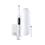Oral-B iO Series 6 - Cepillo de dientes eléctrico, 2 cabezales de cepillo, 5 modos de cepillado para el cuidado dental, regalo de San Valentín para él o ella, pantalla y estuche de viaje, diseñado por