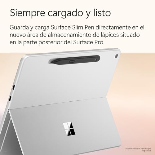 Microsoft Surface Pro | Copilot+ PC | Pantalla táctil LCD 12” | Snapdragon X Plus | 16GB RAM | Almacenamiento de 512GB | Último Modelo | Platino