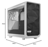 Fractal Design Meshify 2 Lite White Tempered Glass - ATX Mid Tower Computer Case