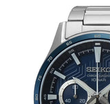 Seiko Reloj Analógico para Hombres de Cuarzo con Correa en Acero Inoxidable SSB445P1