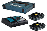 Makita 197624-2 Kit Energía 18V LXT Cargador DC18RC Baterías 2x5.0Ah MAKPAC
