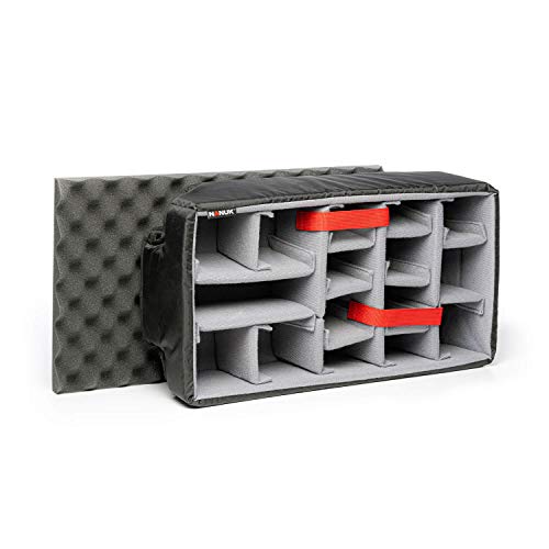 Nanuk 935 - Funda rígida Impermeable con Ruedas y Divisor Acolchado, Color Grafito