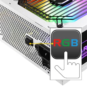 enermax, MARBLEBRON ATX ARGB Gaming PC Fuente de alimentación 850W 80Plus Bronce (Semi Moduular) Cable de Cinta, EMB850EWT-W-RGB, Blanco