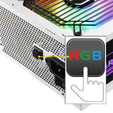 enermax, MARBLEBRON ATX ARGB Gaming PC Fuente de alimentación 850W 80Plus Bronce (Semi Moduular) Cable de Cinta, EMB850EWT-W-RGB, Blanco