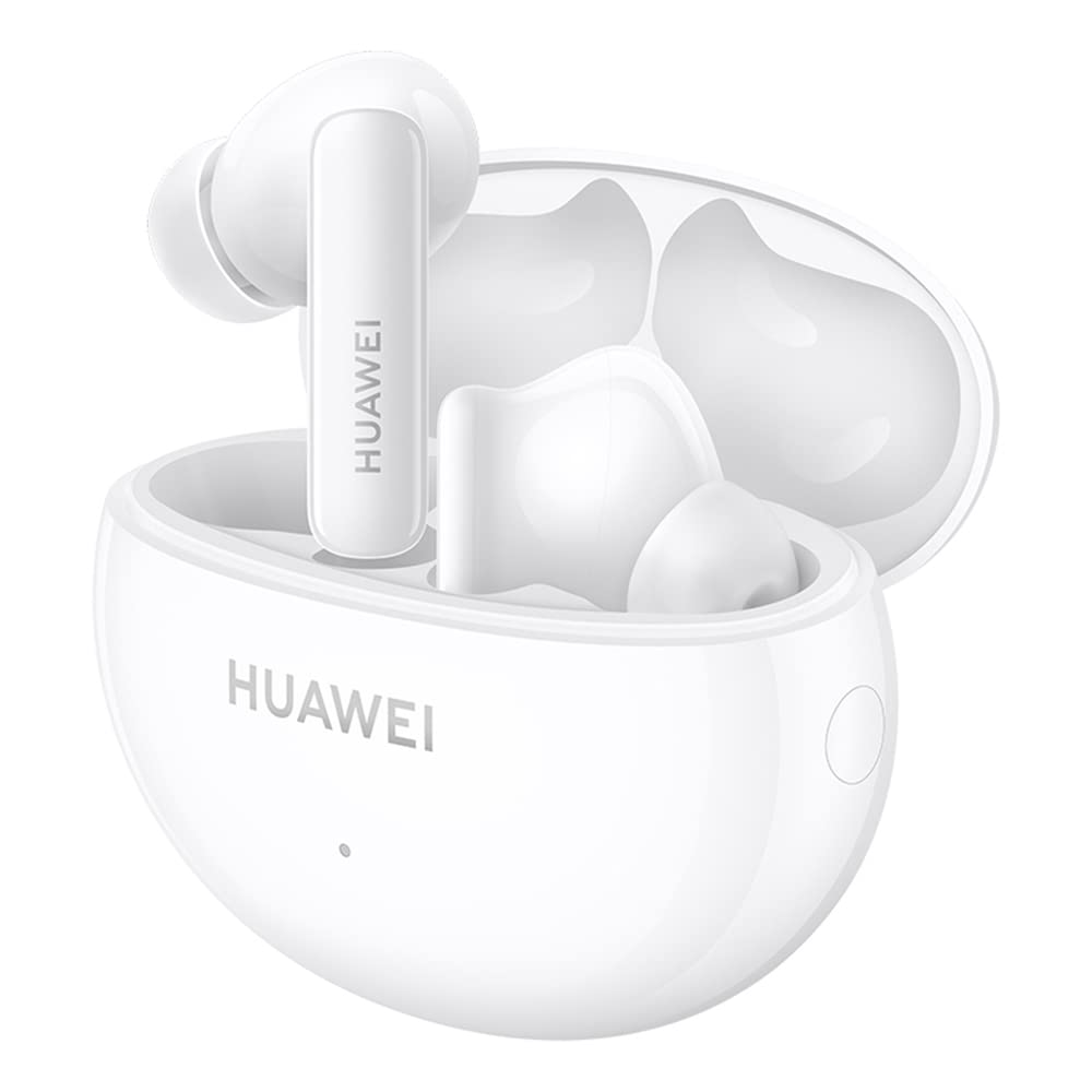 HUAWEI FreeBuds 5i Auriculares Inalámbricos, iOS y Android y Windows, Bluetooth 5.2, Control Deslizar, Hi-Res Audio, 3 Modos ANC, 28 Horas de Batería, IP54, Doble Conexión, Blanco