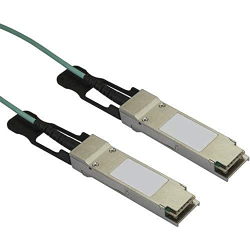 StarTech.com Cable QSFP+ de 15m AOC Activo de 40Gb - Latiguillo Compatible con MSA - Cable de Fibra óptica (15 m, QSFP+, QSFP+, Macho/Macho, Negro)