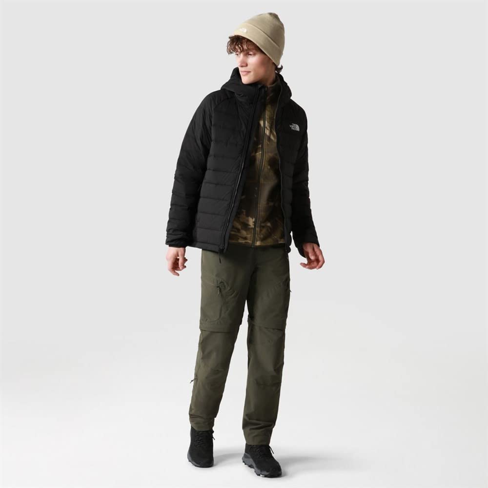 THE NORTH FACE NF0A7UJEJK3 M Belleview Stretch Down Hoodie Sweatshirt Hombre Black Tamaño L