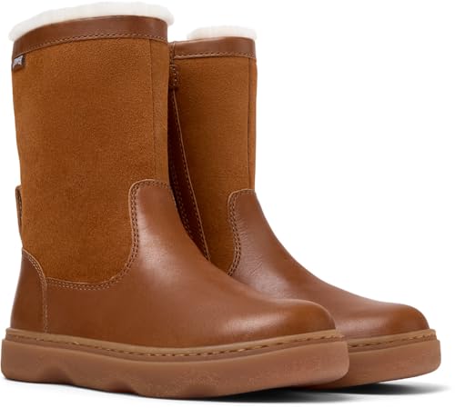 Camper Kiddo K900332, Cremallera Elástico, Marrón Medio 003, 38 EU