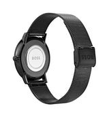 BOSS Reloj Analógico de Cuarzo para Hombre Colección Horizon con Correa de Malla de Acero Inoxidable Negro - 1513542