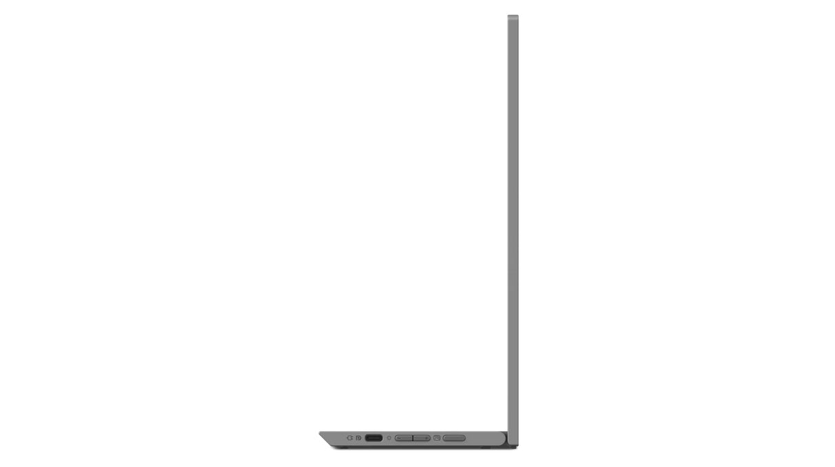 Lenovo L15 Monitor Portátil, Pantalla 15.6" FullHD IPS, 1920x1080, 60Hz, 6ms, Entrada 2 x USB-C, Cable USB-C a USB-C, Ajustable en Inclinación, Gris