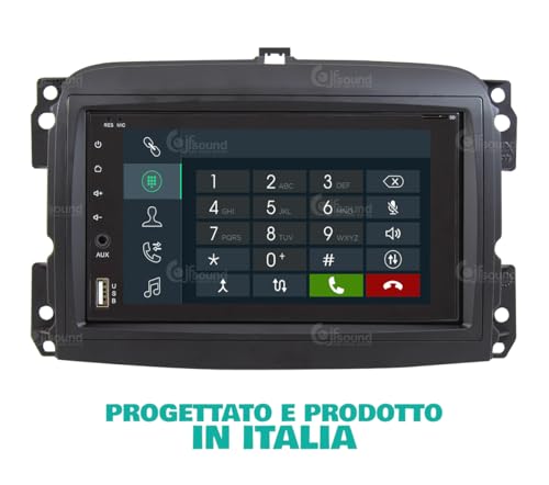 Radio de Coche Fiat 500L Android GPS Bluetooth WiFi USB Dab+ Touchscreen 6.2" 8core Carplay AndroidAuto