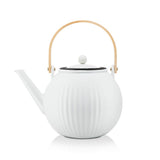 BODUM 11920-03 DOURO - Tetera de pistón de porcelana con filtro de acero inoxidable, 1,5 l, N/C
