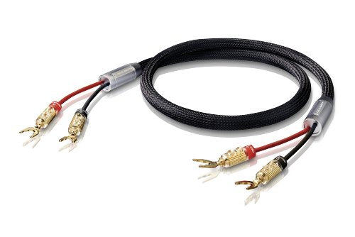 Oehlbach 110602 XXL® Fusion Two - Cables para altavoces con conectores (2,5 m), color negro